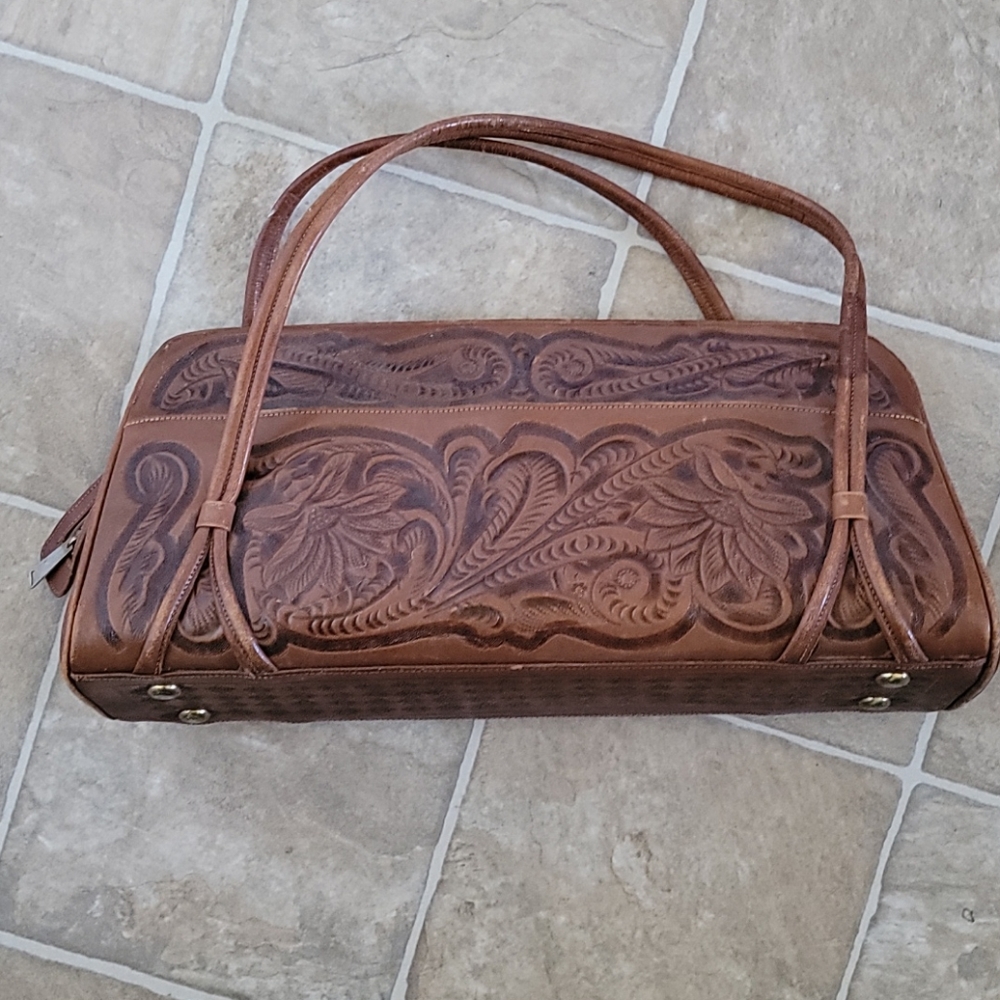 Vintage Tooled Leather handbag